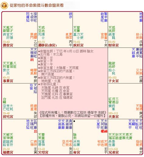 免費紫微命盤解說|紫微斗數 ️紫微命盤